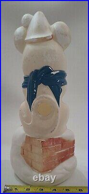 Mouse On Chimney Empire Blow Mold Christmas 13 Vintage 1970 Rare HTF Read? (H)