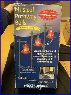 Mr. Christmas Lighted Musical Pathway Bells Motion Activated Lights Up