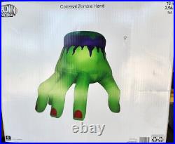 NEW 13 FT Tall Zombie Hand Colossal Airblown Inflatable Halloween