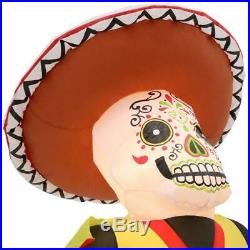 NEW 7ft Airblown Inflatable Day The Dead Dia Los Muertos Lit Yard Decor Outdoor