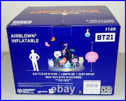 NEW 8.5' Line Friends BT21 Scene HALLOWEEN AIRBLOWN INFLATABLE Knock Who's There