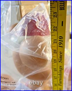 NEW Cracker Barrel Blow Mold Christmas Reindeer Girl & Boy Set of 2 NIOB Battery