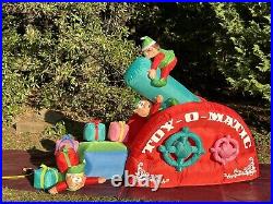 NEW Gemmy 7' Animated Toy Making Machine Lighted Christmas inflatable Airblown