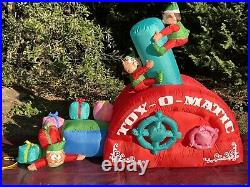 NEW Gemmy 7' Animated Toy Making Machine Lighted Christmas inflatable Airblown