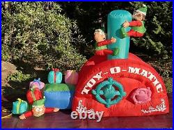 NEW Gemmy 7' Animated Toy Making Machine Lighted Christmas inflatable Airblown