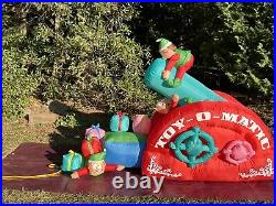 NEW Gemmy 7' Animated Toy Making Machine Lighted Christmas inflatable Airblown