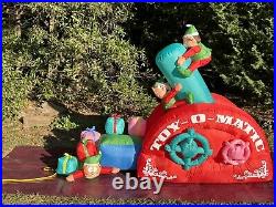 NEW Gemmy 7' Animated Toy Making Machine Lighted Christmas inflatable Airblown