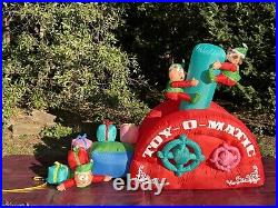 NEW Gemmy 7' Animated Toy Making Machine Lighted Christmas inflatable Airblown