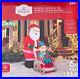 NEW Gemmy Inflatable Santa Pushing Elf In Wheelchair 6′ CHRISTMAS FREE SHIPPING