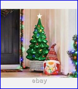 NEW Holiday Living Lighted LED BLOW MOLD Christmas Tree 40 Tall