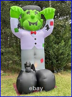 NEW RARE COLOSSAL 12-1/2' Lighted Halloween Frankenstein Inflatable Airblown-NEW