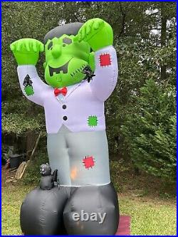 NEW RARE COLOSSAL 12-1/2' Lighted Halloween Frankenstein Inflatable Airblown-NEW