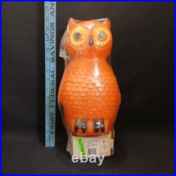 NEW SEALED 1980s 1993 UNION PRODUCTS OWL HALLOWEEN BLOW MOLD 14-inch OLD STOCK