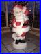 NEW Vtg 43 Union Christmas Santa With List Lighted Blow Mold Yard Decoration