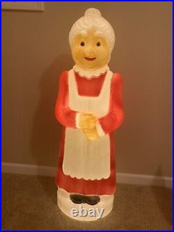 NOS Blow Mold 40 Mrs Santa Claus Don Featherstone Union Products USA Vintage