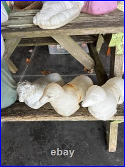 Nativity Set Blow Mold 11 Pcs Empire 3 Sheep 3 Kings Cow Shepard No Lights/cord