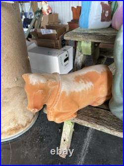 Nativity Set Blow Mold 11 Pcs Empire 3 Sheep 3 Kings Cow Shepard No Lights/cord