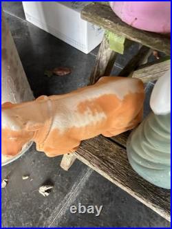 Nativity Set Blow Mold 11 Pcs Empire 3 Sheep 3 Kings Cow Shepard No Lights/cord