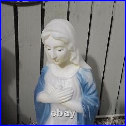Nativity Set Blow Mold 28'' Mary Joseph Jesus Pan Asian Creations 3 Piece