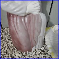 Nativity Set Blow Mold 28'' Mary Joseph Jesus Pan Asian Creations 3 Piece