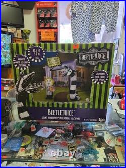 New 10.5' GEMMY ANIMATED BEETLEJUICE SANDWORM ARCHWAY Airblown Yard Inflatable
