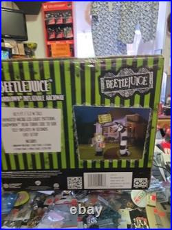 New 10.5' GEMMY ANIMATED BEETLEJUICE SANDWORM ARCHWAY Airblown Yard Inflatable