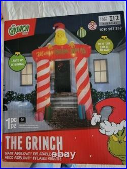 New 10ft Dr Seuss Grinch Archway Airblown Lighted Whoville Christmas Holiday