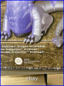 New 11.5 Ft Gemmy Silver Dragon Fire Ice Animated Inflatable Airblown Halloween