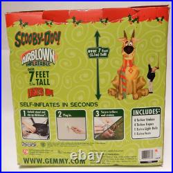 New 2004 Gemmy Scooby-doo 7 Ft Halloween Airblown Inflatable Lights Up, Sealed