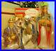 New 36 General Foam Wise Men Nativity Set Christmas Blow Mold Light Up Yard