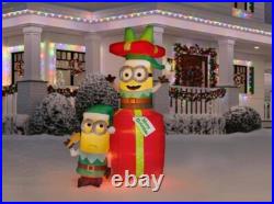 New 5 Ft Tall Universal Despicable Me Minion Elves Presents Inflatable By Gemmy
