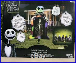 New 9.5 Ft Inflatable Jack Skellington Nightmare Before Christmas Projection