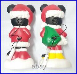 New Disney Mickey and Minnie Mouse Christmas Lighted Yard Decor Blow Mold 24