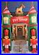 New Giant 12 Ft Tall Lighted Santa’s Toy Shop Archway Christmas Inflatable Gemmy