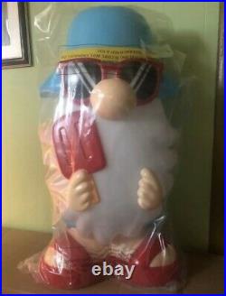 New Gnome Blow Mold Light Up Gnome with Popsicle Summertime NIB