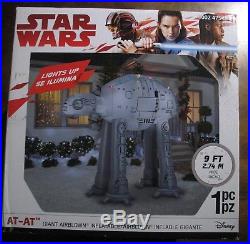 New In Open Box NIOB Disney Star Wars Inflatable Christmas AT-AT Imperial Walker