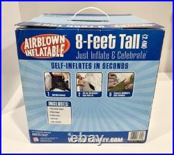 New Vintage Gemmy Christmas Moose Airblown Inflatable Lighted 8 Ft Tall 2004