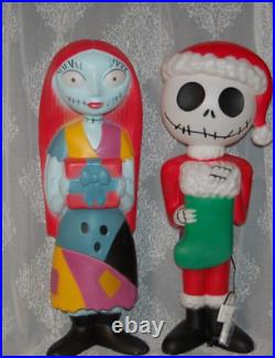 New With Tag Nightmare Before Xmas 36 Blow Mold Set Jack Skellington & Sally