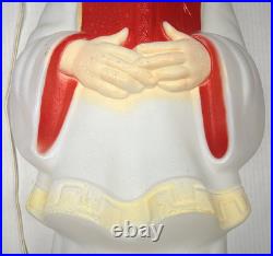 Nice Vintage Empire Lighted Blow Mold Choir Boy Christmas Carolers Working