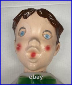 Nice Vintage Empire Lighted Blow Mold Choir Boy Christmas Carolers Working