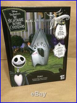 Nightmare Before Christmas 5 Ft Zero Dog Airblown Inflatable Halloween Lights up