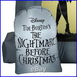 Nightmare Before Christmas Jack & Sally 7 FT Arch LED Airblown Inflatable Gemmy