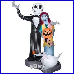 Nightmare Before Christmas Jack Sally & Zero 6' Airblown Yard Inflatable Awesome