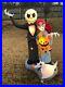 Nightmare Before Christmas Jack, Sally & Zero 6 ft Halloween Inflatable Used