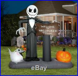 Nightmare Before Christmas Jack & Zero 6' Halloween Inflatable Lawn Decoration