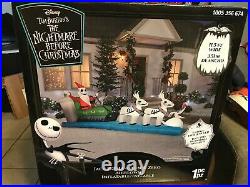 Nightmare Before Christmas Jack sleigh inflatable Zero Halloween Home Depot