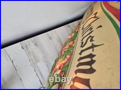 Noma celluloid Xmas Merry sign decor wreath vintage light up hanging toys unique