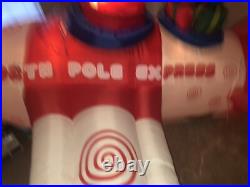 North Pole Express 8' Long Santa Clause Airplane Christmas Inflatable Airblown