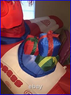 North Pole Express 8' Long Santa Clause Airplane Christmas Inflatable Airblown