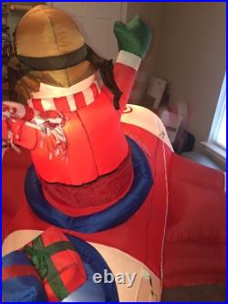 North Pole Express 8' Long Santa Clause Airplane Christmas Inflatable Airblown